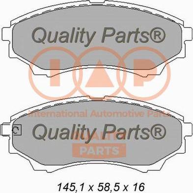 IAP QUALITY PARTS 704-11073X - Brake Pad Set, disc brake autospares.lv