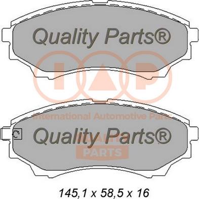 IAP QUALITY PARTS 704-11073 - Brake Pad Set, disc brake autospares.lv