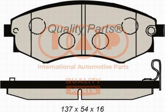 IAP QUALITY PARTS 704-18030G - Brake Pad Set, disc brake autospares.lv