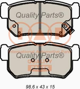 IAP QUALITY PARTS 704-18031X - Brake Pad Set, disc brake autospares.lv