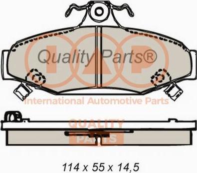 IAP QUALITY PARTS 704-18021X - Brake Pad Set, disc brake autospares.lv