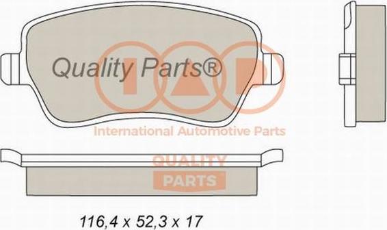 IAP QUALITY PARTS 704-13093 - Brake Pad Set, disc brake autospares.lv