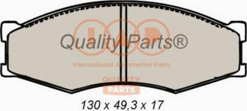 IAP QUALITY PARTS 704-13040X - Brake Pad Set, disc brake autospares.lv