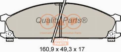 IAP QUALITY PARTS 704-13041X - Brake Pad Set, disc brake autospares.lv