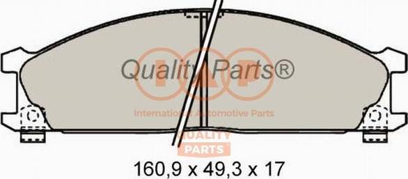 IAP QUALITY PARTS 704-13041 - Brake Pad Set, disc brake autospares.lv