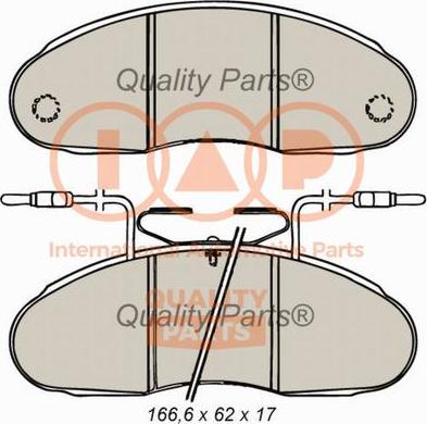 IAP QUALITY PARTS 704-13060 - Brake Pad Set, disc brake autospares.lv