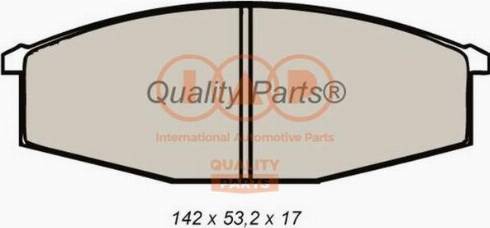 IAP QUALITY PARTS 704-13010X - Brake Pad Set, disc brake autospares.lv