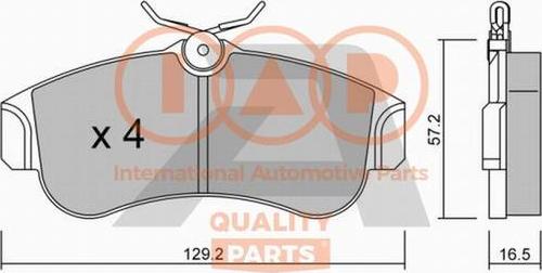 IAP QUALITY PARTS 704-13081P - Brake Pad Set, disc brake autospares.lv