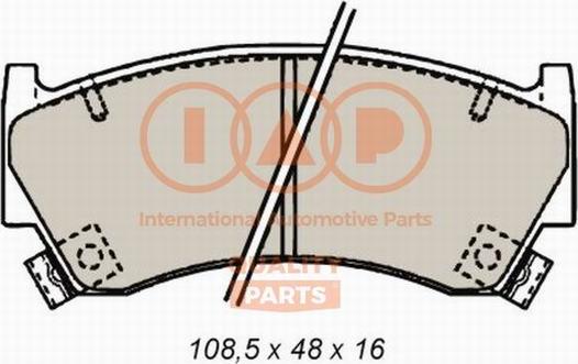 IAP QUALITY PARTS 704-13088 - Brake Pad Set, disc brake autospares.lv