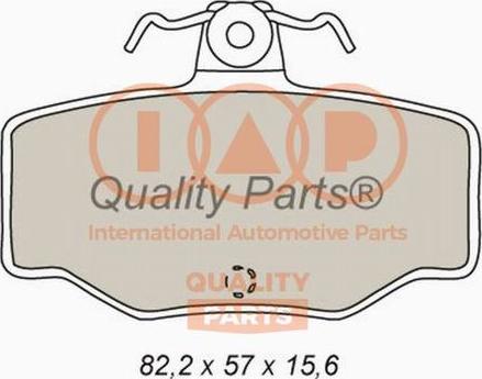 IAP QUALITY PARTS 704-13083X - Brake Pad Set, disc brake autospares.lv