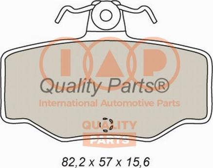 IAP QUALITY PARTS 704-13083 - Brake Pad Set, disc brake autospares.lv