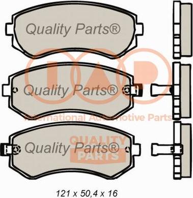 IAP QUALITY PARTS 704-13032 - Brake Pad Set, disc brake autospares.lv