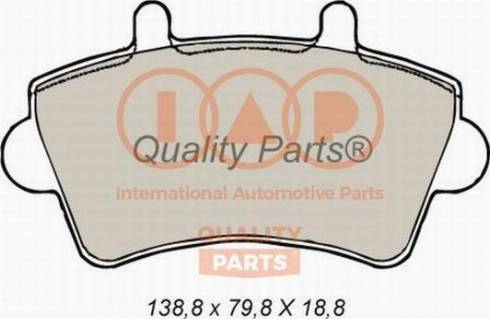 IAP QUALITY PARTS 704-13160X - Brake Pad Set, disc brake autospares.lv