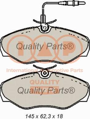 IAP QUALITY PARTS 704-13163 - Brake Pad Set, disc brake autospares.lv