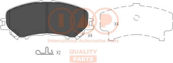 IAP QUALITY PARTS 704-13111 - Brake Pad Set, disc brake autospares.lv