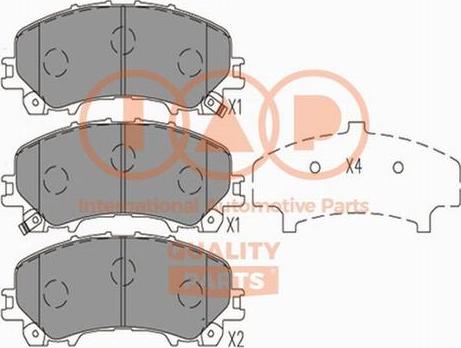 IAP QUALITY PARTS 704-13113X - Brake Pad Set, disc brake autospares.lv