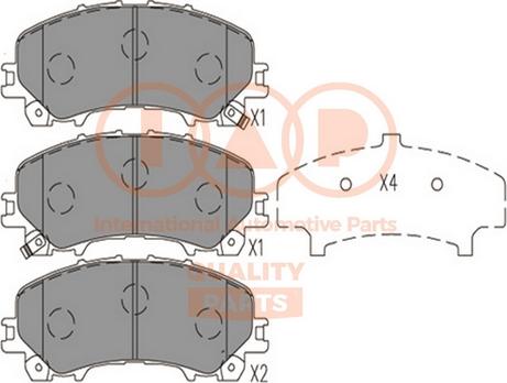 IAP QUALITY PARTS 704-13113 - Brake Pad Set, disc brake autospares.lv