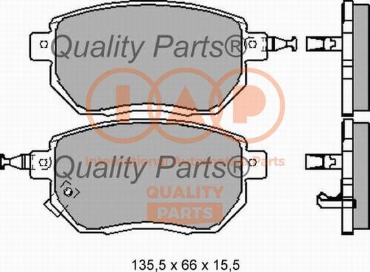 IAP QUALITY PARTS 704-13120X - Brake Pad Set, disc brake autospares.lv