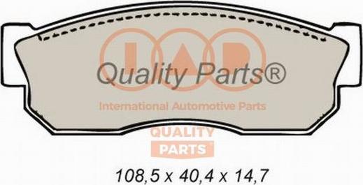 IAP QUALITY PARTS 704-13176 - Brake Pad Set, disc brake autospares.lv