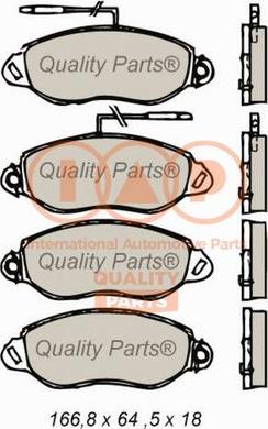 IAP QUALITY PARTS 704-13170X - Brake Pad Set, disc brake autospares.lv