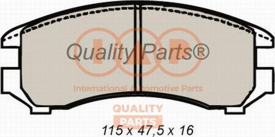 IAP QUALITY PARTS 704-13177 - Brake Pad Set, disc brake autospares.lv