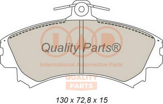 IAP QUALITY PARTS 704-12095 - Brake Pad Set, disc brake autospares.lv