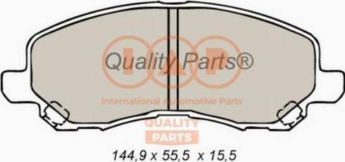 IAP QUALITY PARTS 704-12093X - Brake Pad Set, disc brake autospares.lv