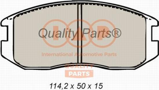 IAP QUALITY PARTS 704-12092 - Brake Pad Set, disc brake autospares.lv