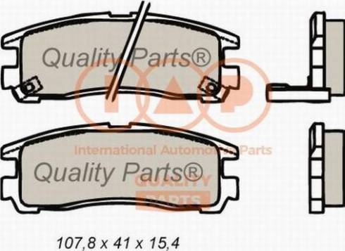 IAP QUALITY PARTS 704-12053X - Brake Pad Set, disc brake autospares.lv