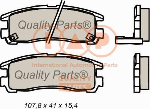 IAP QUALITY PARTS 704-12053 - Brake Pad Set, disc brake autospares.lv