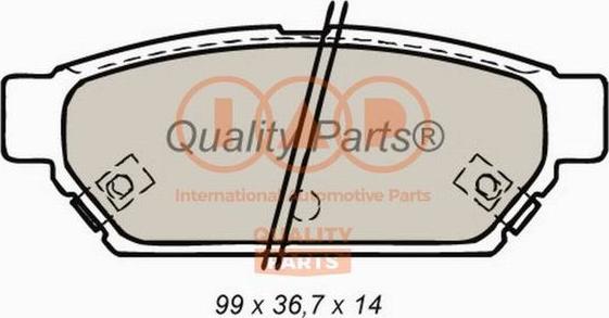 IAP QUALITY PARTS 704-12083 - Brake Pad Set, disc brake autospares.lv