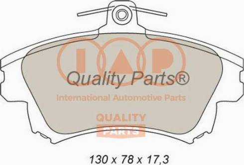 IAP QUALITY PARTS 704-12082X - Brake Pad Set, disc brake autospares.lv