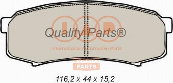 IAP QUALITY PARTS 704-17047 - Brake Pad Set, disc brake autospares.lv