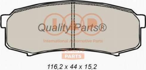 IAP QUALITY PARTS 704-17047X - Brake Pad Set, disc brake autospares.lv