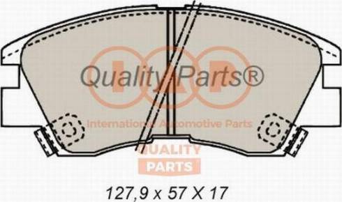 IAP QUALITY PARTS 704-12020X - Brake Pad Set, disc brake autospares.lv