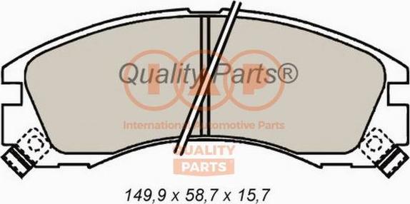 IAP QUALITY PARTS 704-12021 - Brake Pad Set, disc brake autospares.lv