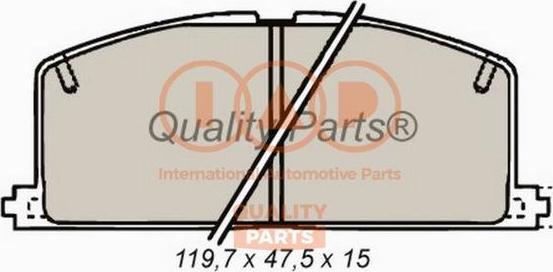 IAP QUALITY PARTS 704-17090 - Brake Pad Set, disc brake autospares.lv