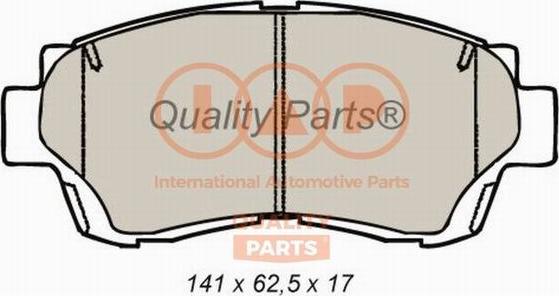 IAP QUALITY PARTS 704-17098 - Brake Pad Set, disc brake autospares.lv