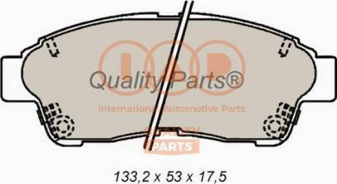 IAP QUALITY PARTS 704-17092X - Brake Pad Set, disc brake autospares.lv