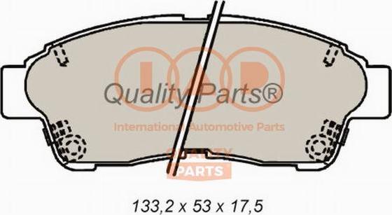 IAP QUALITY PARTS 704-17092 - Brake Pad Set, disc brake autospares.lv