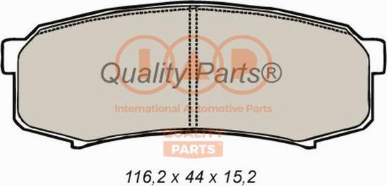 IAP QUALITY PARTS 704-17047P - Brake Pad Set, disc brake autospares.lv