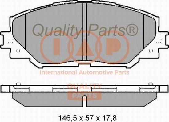 IAP QUALITY PARTS 704-17055X - Brake Pad Set, disc brake autospares.lv