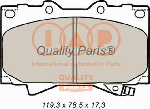 IAP QUALITY PARTS 704-17052 - Brake Pad Set, disc brake autospares.lv