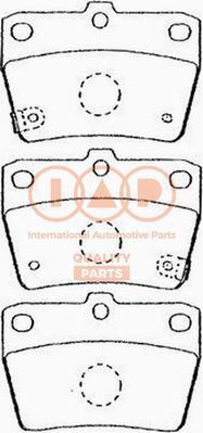 IAP QUALITY PARTS 704-17057P - Brake Pad Set, disc brake autospares.lv