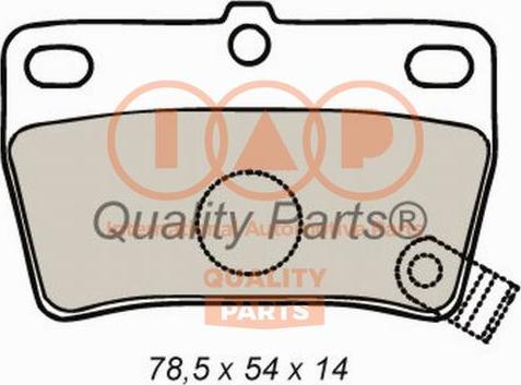 IAP QUALITY PARTS 704-17057 - Brake Pad Set, disc brake autospares.lv