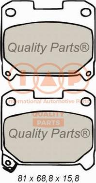 IAP QUALITY PARTS 704-17069 - Brake Pad Set, disc brake autospares.lv