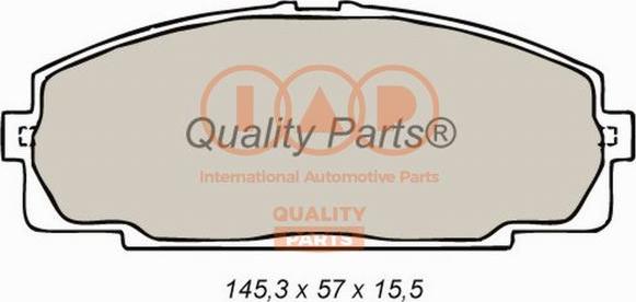 IAP QUALITY PARTS 704-17064X - Brake Pad Set, disc brake autospares.lv