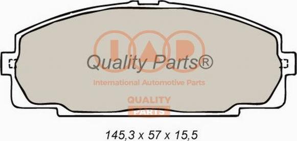 IAP QUALITY PARTS 704-17064 - Brake Pad Set, disc brake autospares.lv