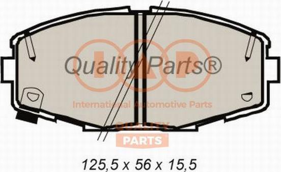 IAP QUALITY PARTS 704-17066 - Brake Pad Set, disc brake autospares.lv