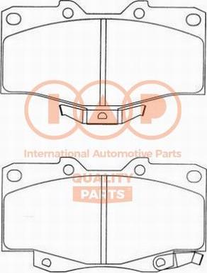 IAP QUALITY PARTS 704-17060P - Brake Pad Set, disc brake autospares.lv
